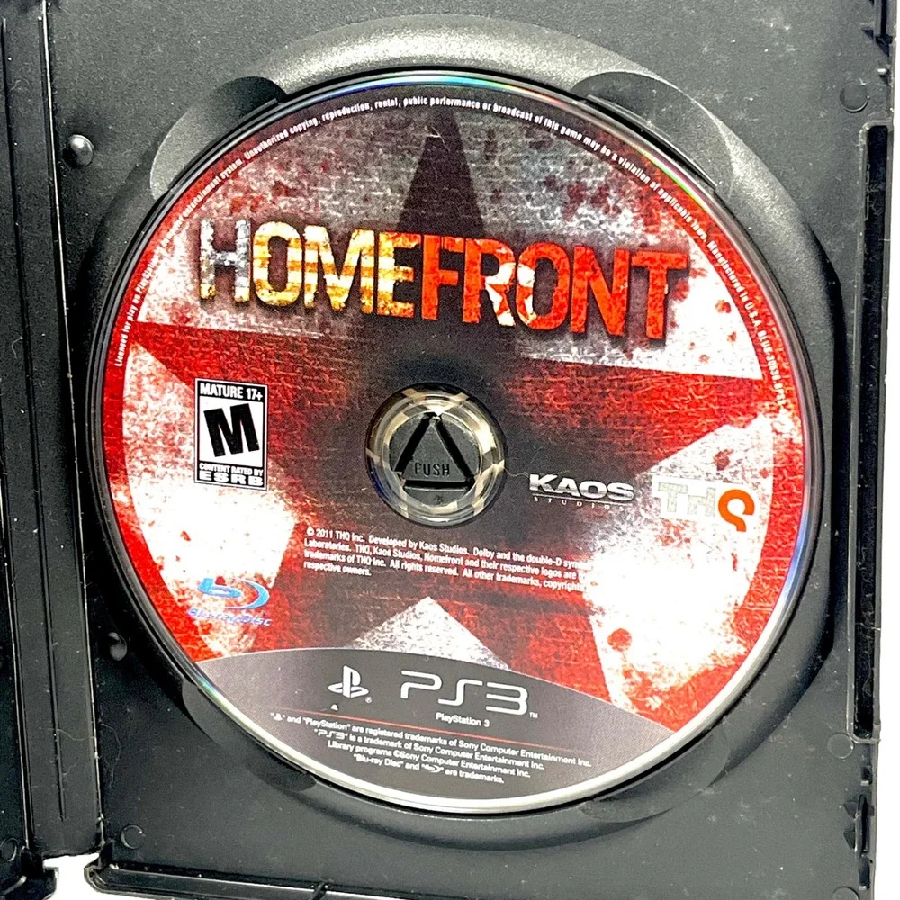 Homefront PS3 Video Game Sony PlayStation 3 GameStop Case Tested Loose Disc